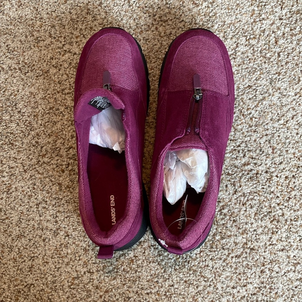 Lands End Women’s All weather Zip & Slip Shoes - brand new NEVER worn